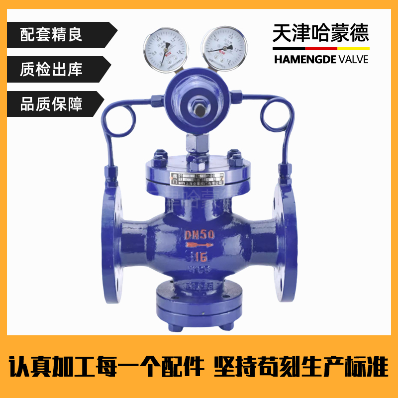哈蒙德气体减压阀先导活塞式可调式稳压阀YK43X-16C空气氮气天然