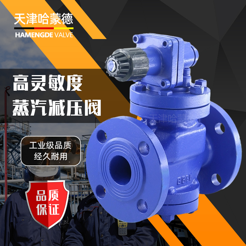哈蒙德铸钢法兰高灵敏度蒸汽减压阀YG43H-16C代替日本阀天RP6