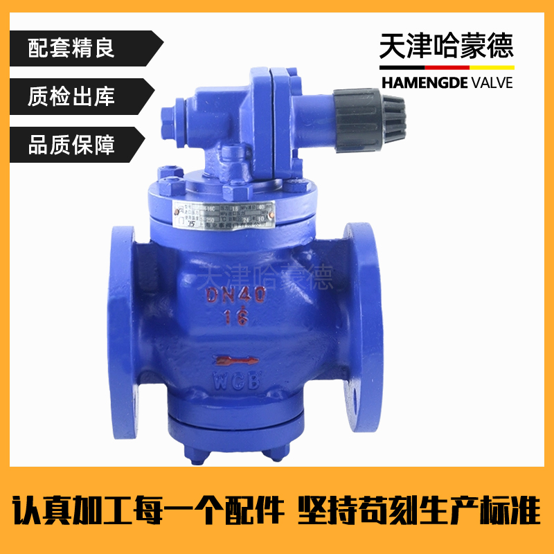 哈蒙德铸钢法兰高灵敏度蒸汽减压阀YG43H-16C代替日本阀天RP6