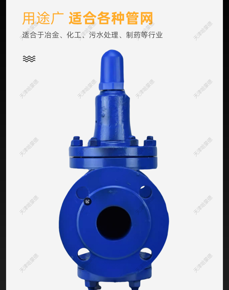 哈蒙德Y42X100C弹簧活塞式高压法兰减压阀压缩空气油品自来水.jpg