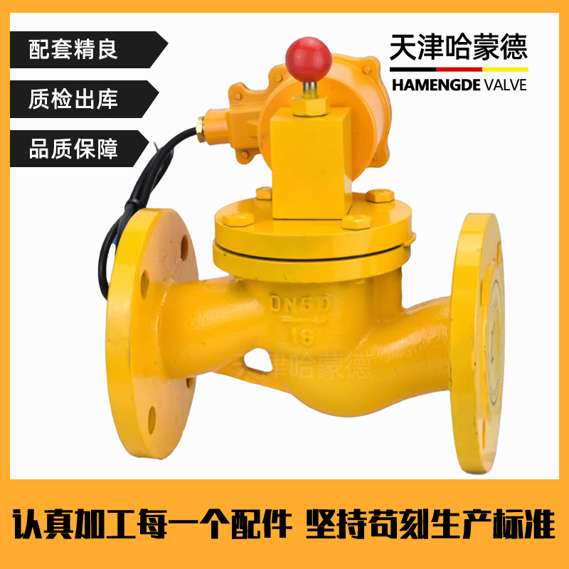 哈蒙德燃气紧急切断阀ZCRB工业天然气铸钢法兰防爆电磁阀BT4防爆