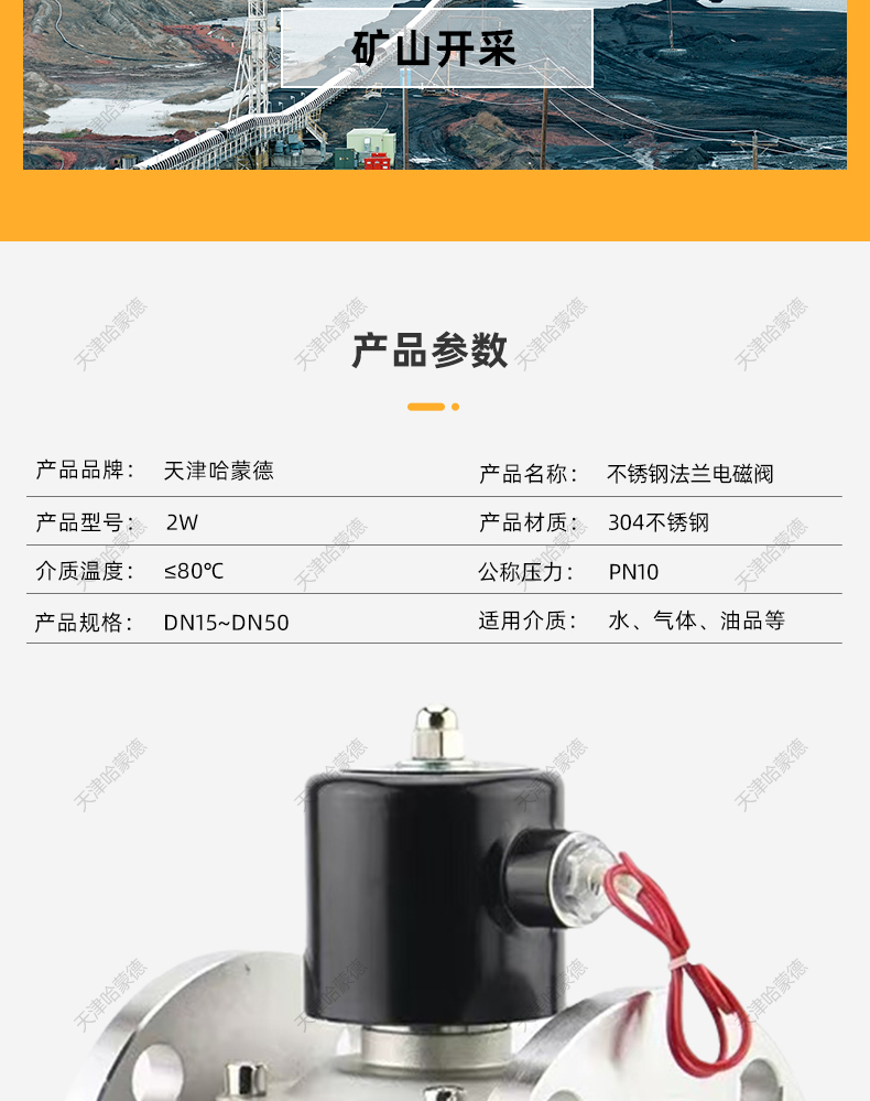 ZBSF全304不锈钢蒸汽高温电磁阀法兰式常闭常开型DC24V防爆型220V.jpg