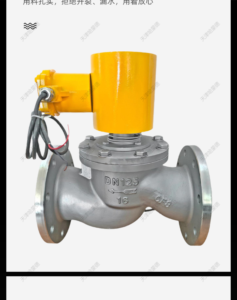 哈蒙德法兰防爆电磁阀切断阀铸钢不锈钢ZCM常闭型液化煤气天然气.jpg