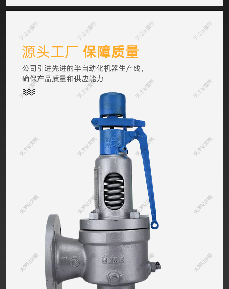 哈蒙德A48Y16C电站锅炉蒸汽带扳手弹簧全启式法兰安全阀泄压阀.jpg