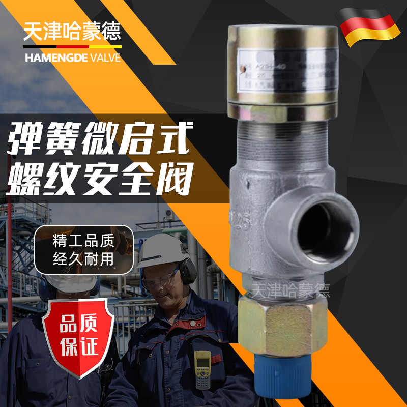 哈蒙德A21H16C/25C/40C铸钢弹簧微启封闭式外螺纹安全阀泄压阀