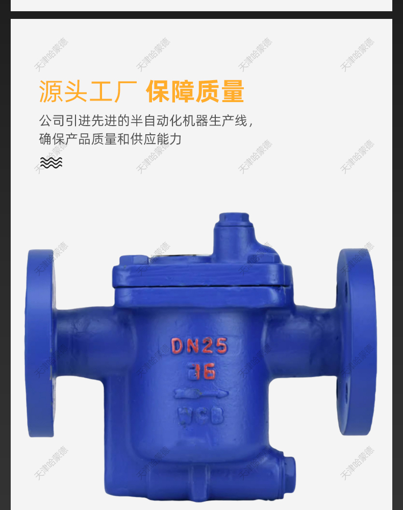 哈蒙德倒吊桶式蒸汽疏水阀锅炉倒置桶式铸钢法兰疏水器CS45H16.jpg