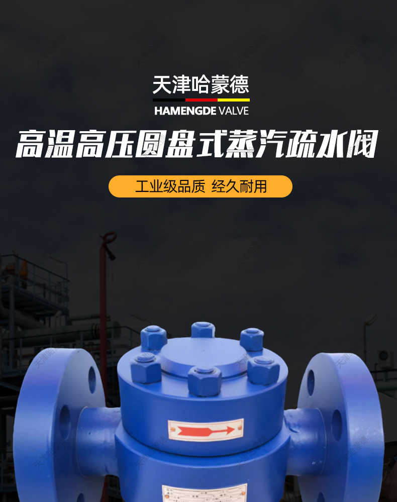 哈蒙德高温高压圆盘式蒸汽疏水阀法兰疏水器CS69H160I铬钼钢KRF3.jpg
