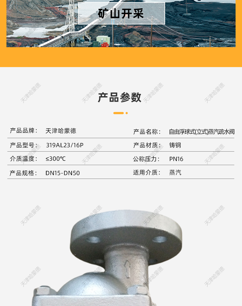 哈蒙德铸钢立式自由浮球式疏水阀疏水器高温蒸汽CS41H16C 3NL.jpg