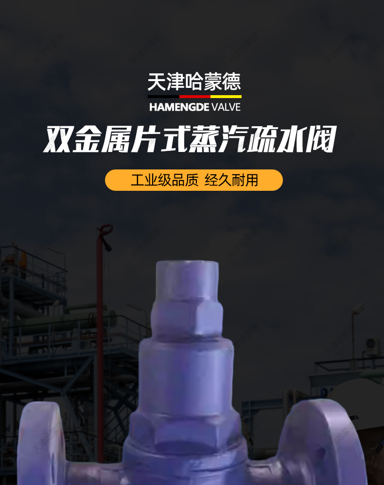 哈蒙德不锈钢法兰倒吊桶式蒸汽疏水阀倒置桶式疏水器CS45H/W16P.jpg