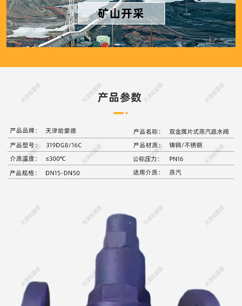 哈蒙德不锈钢法兰倒吊桶式蒸汽疏水阀倒置桶式疏水器CS45H/W16P.jpg