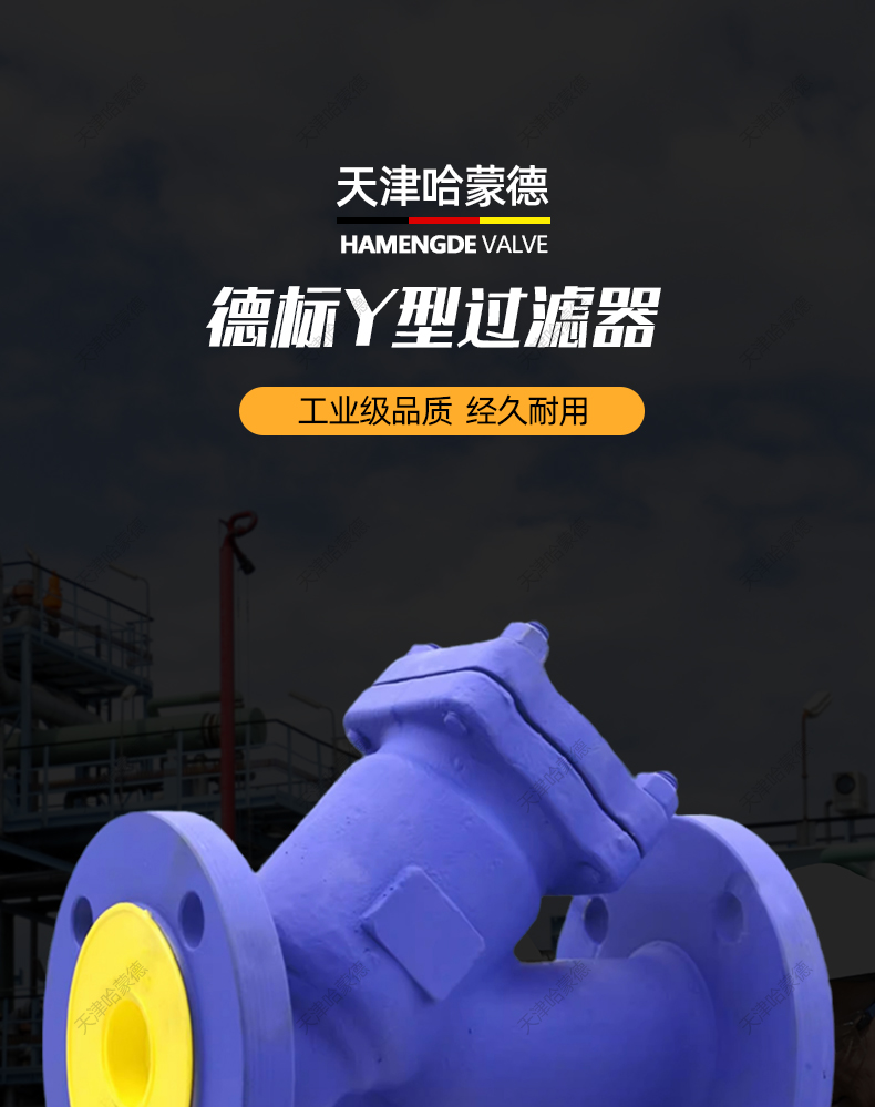 哈蒙德铸钢法兰德标Y型过滤器FIG33代替斯派莎克GSC25耐高温蒸汽.jpg