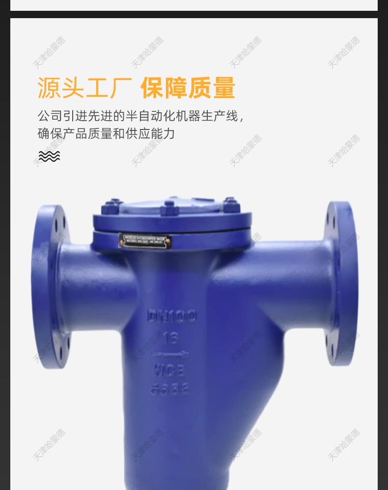 哈蒙德法兰U型蓝式过滤器排污除污器柴油石油液体管道铸钢LPG104.jpg