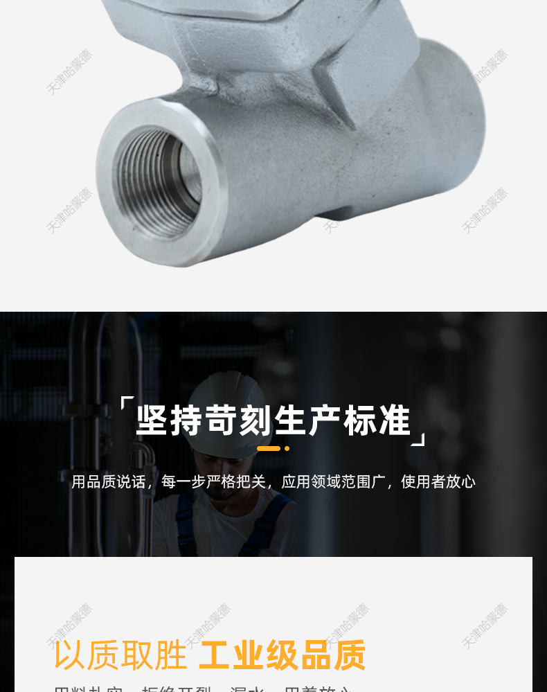 304不锈钢Y型过滤器高压高温蒸汽导热油内螺纹承插焊GL11W16/25P.jpg