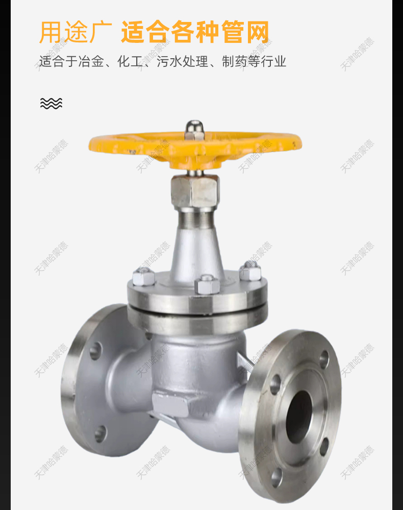 哈蒙德304不锈钢法兰氨用截止阀化工专用液氨氨气燃气J41B16/25P.jpg