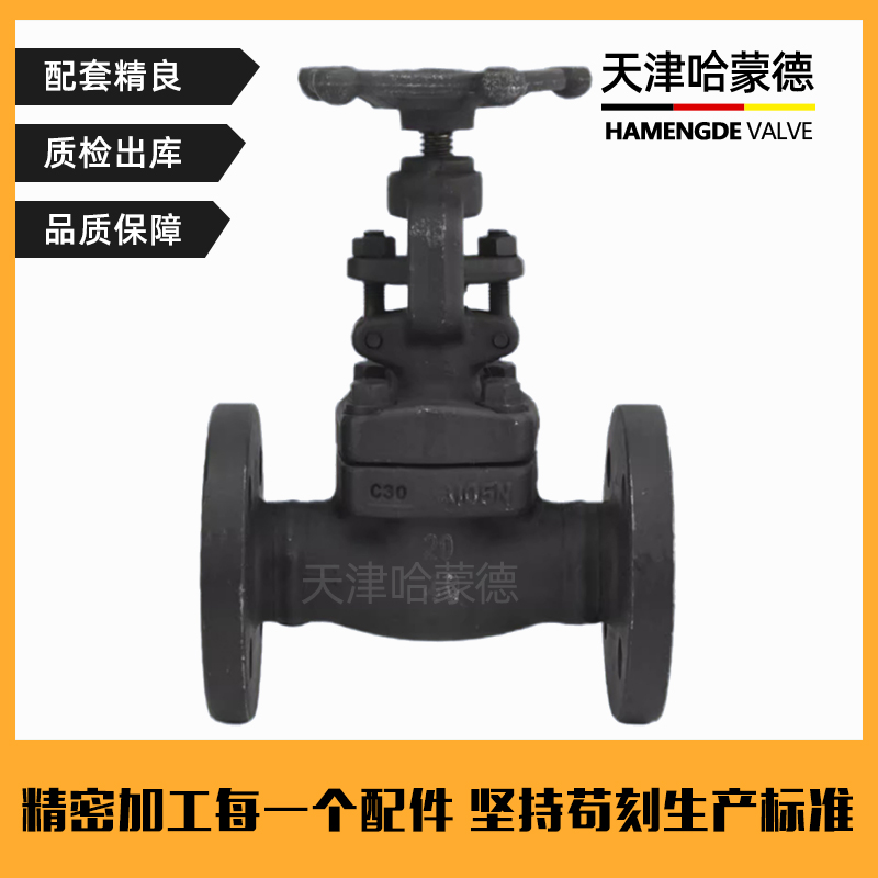 哈蒙德锻钢法兰截止阀J41H-40C锅炉化工高压高温蒸汽导热油A105