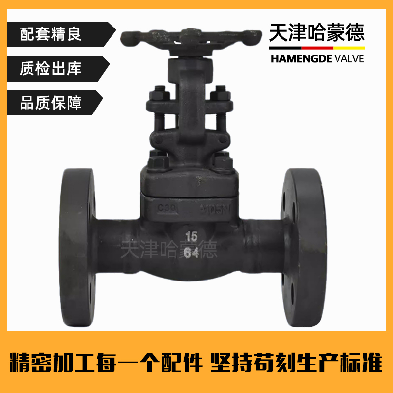 哈蒙德锻钢法兰截止阀J41H-64C锅炉电站高温高压蒸汽导热油A105