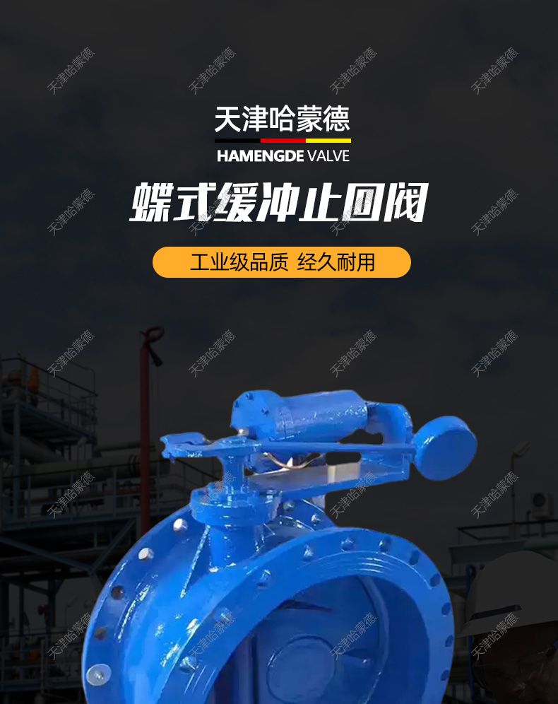 哈蒙德HH47X10/16C缓冲蝶式止回阀防震斜倒流消除水锤密封单向阀.jpg