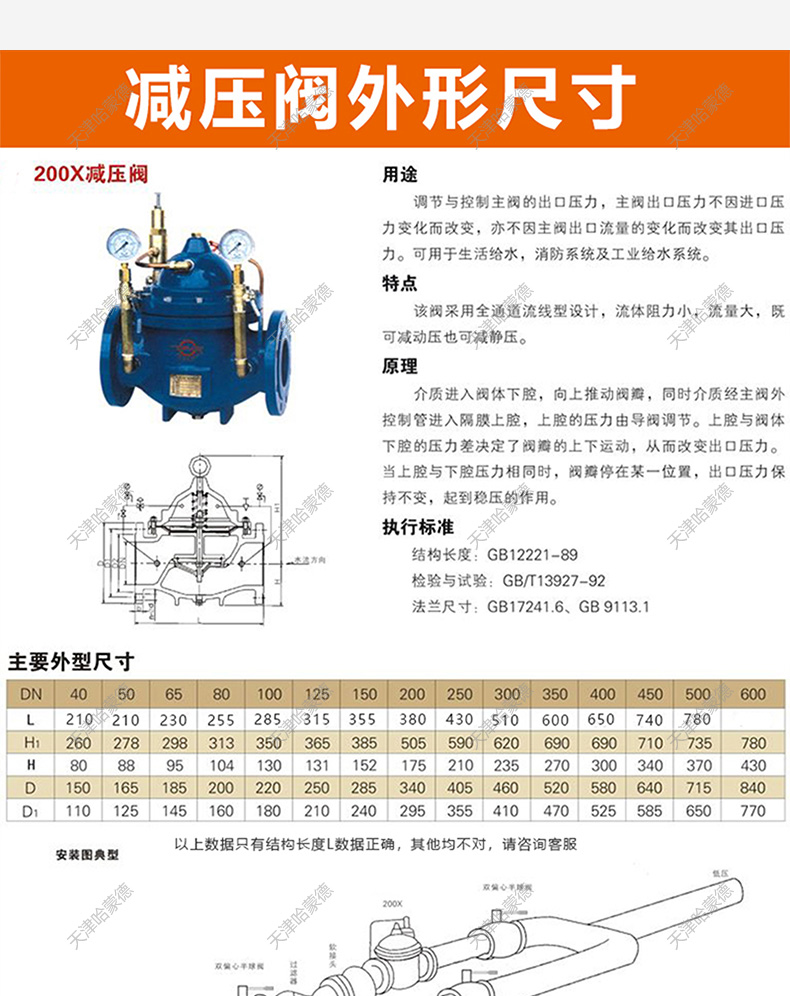 哈蒙德200X16P 304不锈钢先导式可调节减压阀自来水水利控制阀.jpg