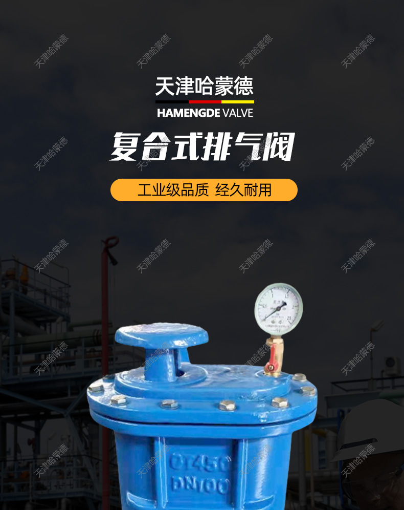 哈蒙德CARX16Q法兰复合式排气阀球墨铸铁QT450水管快速排空气阀.jpg