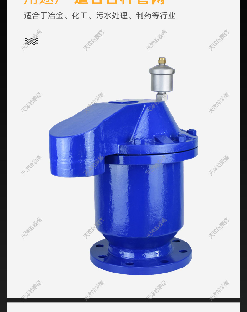 哈蒙德铸钢高低进排气阀D-050组合式防水锤空气阀DN80 100 125.jpg