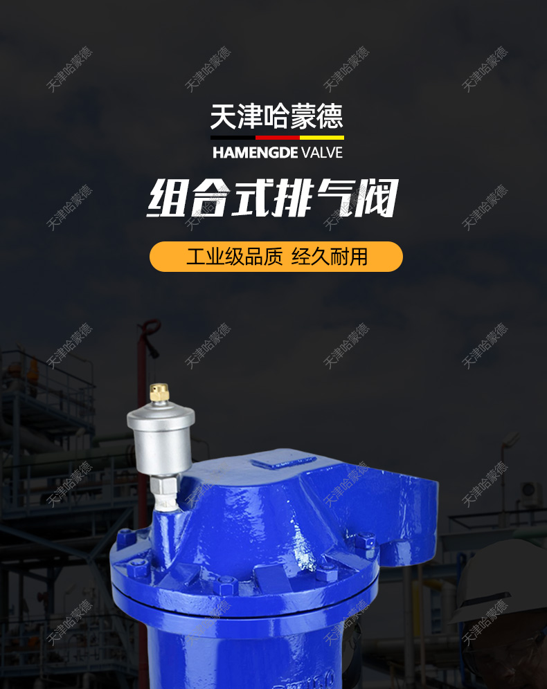 哈蒙德铸钢高低进排气阀D-050组合式防水锤空气阀DN80 100 125.jpg