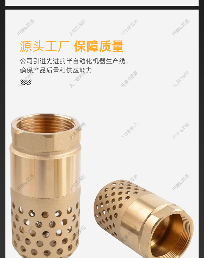哈蒙德铜水泵止回底阀防倒流4分6分1寸单向阀抽吸水带滤网止逆阀.jpg