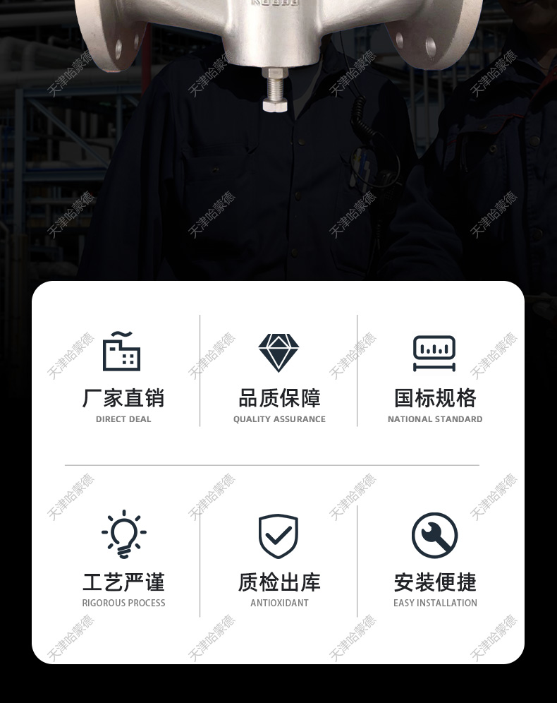 哈蒙德X43W10P二通不锈钢法兰旋塞阀304/316蒸汽DN15 20 25 32.jpg