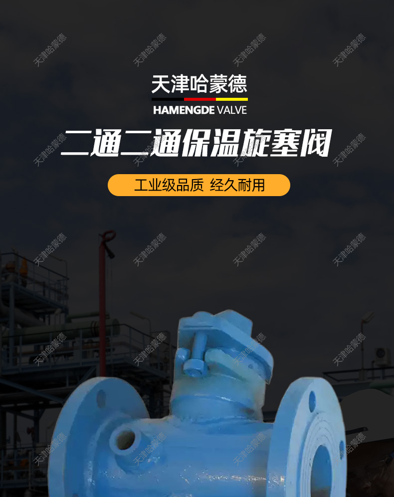 哈蒙德BX43W16C 沥青专用铸钢法兰保温二通旋塞阀DN50 65 80 100.jpg