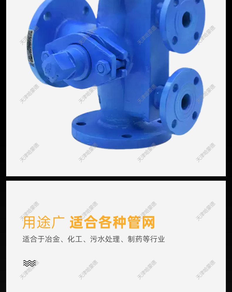 哈蒙德BX44W16C沥青专用铸钢法兰保温三通二通旋塞阀DN50 65 100.jpg