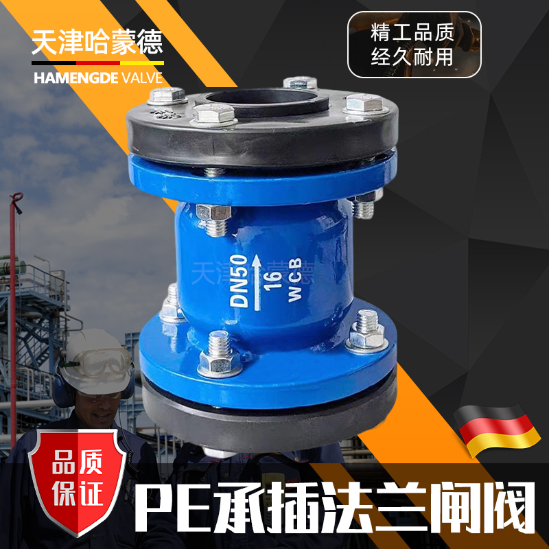 H641X/10PE PE承插法兰闸阀