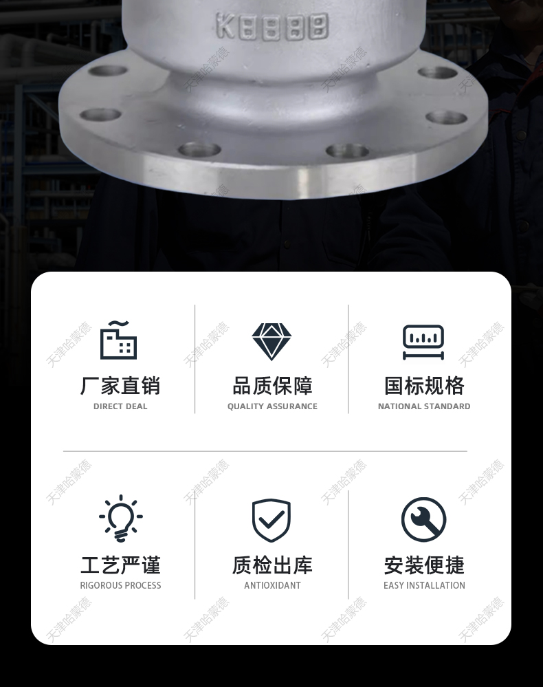 H42W-16P不锈钢立式止回阀304法兰单向逆止阀水泵DN50 65 80 100.jpg