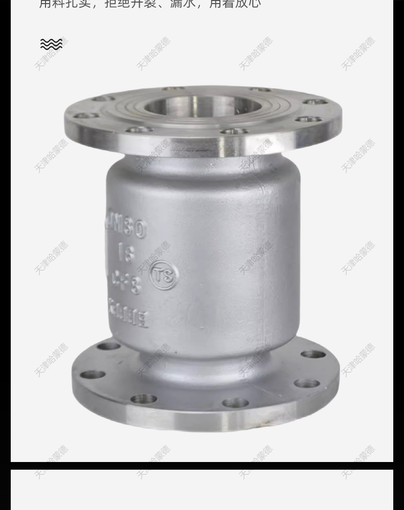 H42W-16P不锈钢立式止回阀304法兰单向逆止阀水泵DN50 65 80 100.jpg