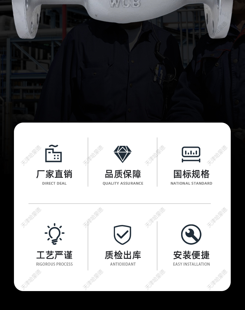 哈蒙德H44H-40C铸钢旋启式高压法兰止回阀凹凸面卧式逆止阀PN 40C.jpg