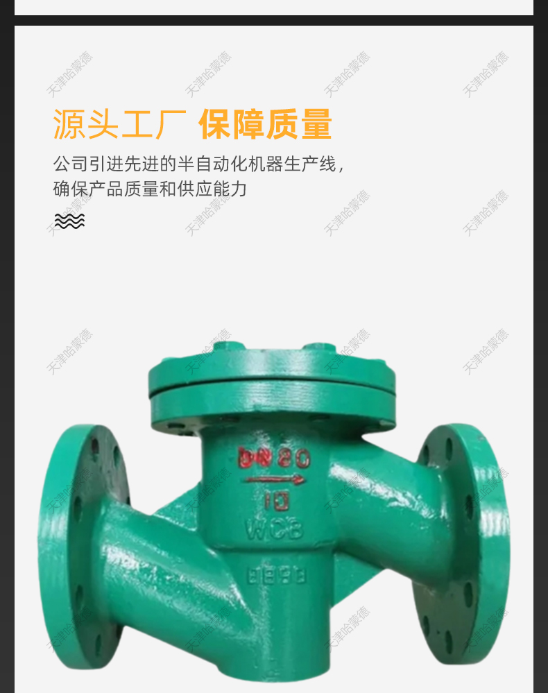 哈蒙德H41J10C铸钢法兰升降式防倒流衬胶止回阀单向逆止阀污水.jpg