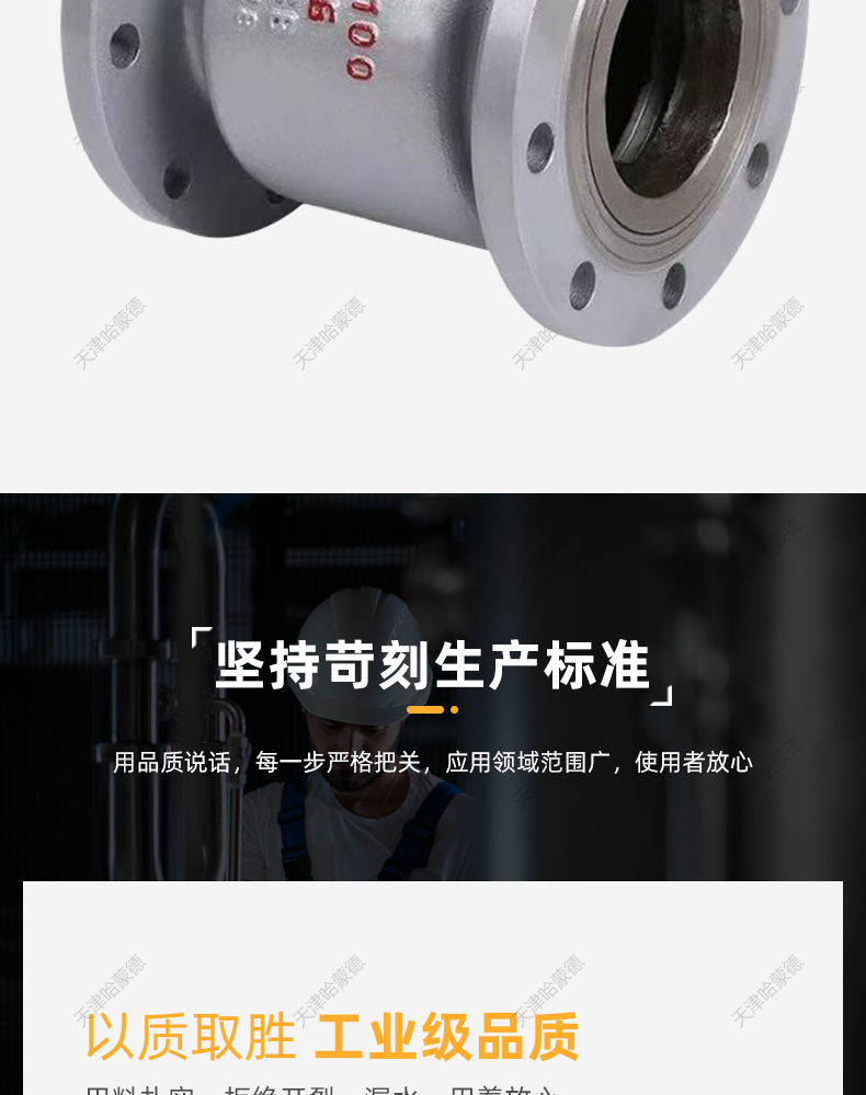 哈蒙德H42H16C铸钢法兰立式止回阀卧式单向阀逆止阀防倒流高温.jpg