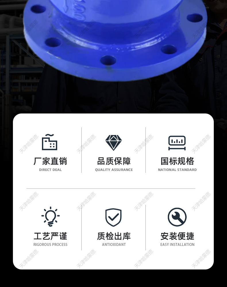 哈蒙德HC41X-16法兰消声止回阀音立卧式单向阀DN40 50 65 80 100.jpg