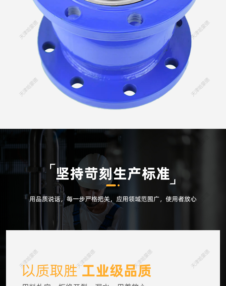 哈蒙德HC41X-16法兰消声止回阀音立卧式单向阀DN40 50 65 80 100.jpg