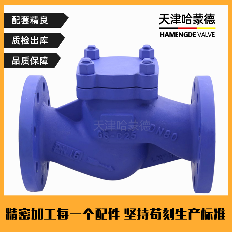 哈蒙德H41H16C高温蒸汽防倒流德标波纹管升降式止回阀法兰单向阀