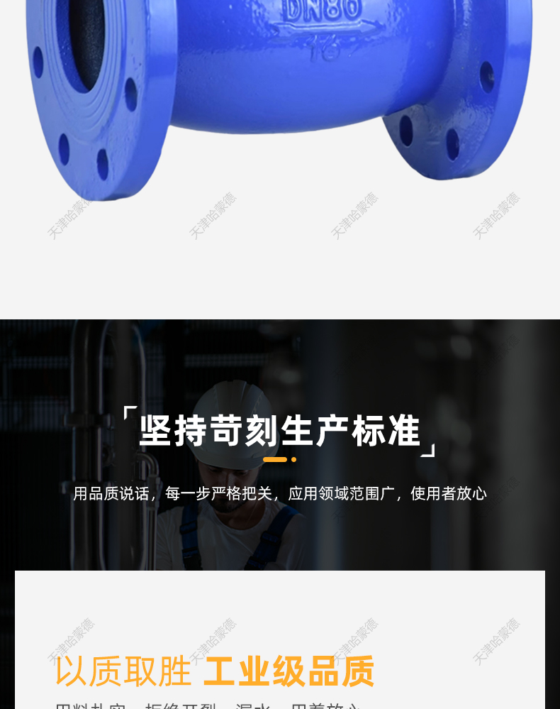 哈蒙德H44T16Q旋启式法兰止回阀墨铸铁污水逆止单向阀球止逆阀.jpg