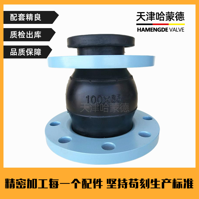 哈蒙德可曲绕橡胶软接头KXT16管道减震器软连接DN50 65 80 100