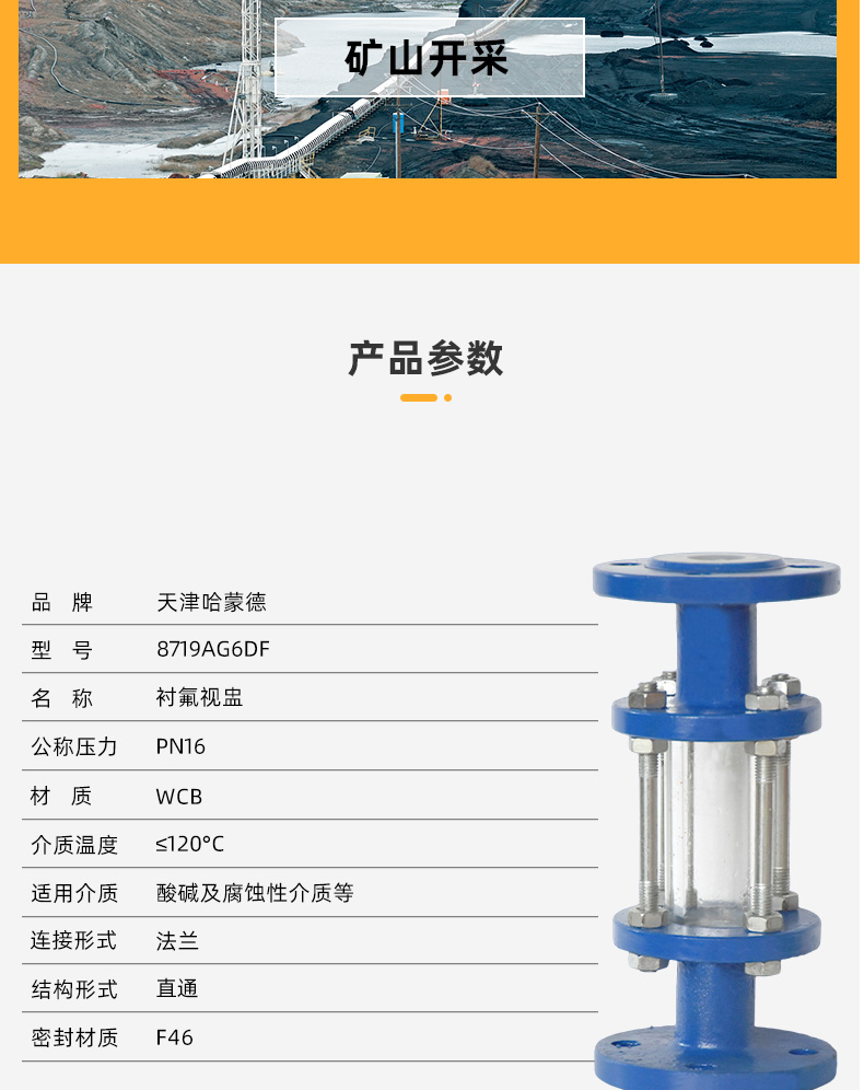HGS07F47化工管道耐酸碱耐腐蚀铸钢法兰衬氟视镜衬四氟玻璃管视盅.jpg