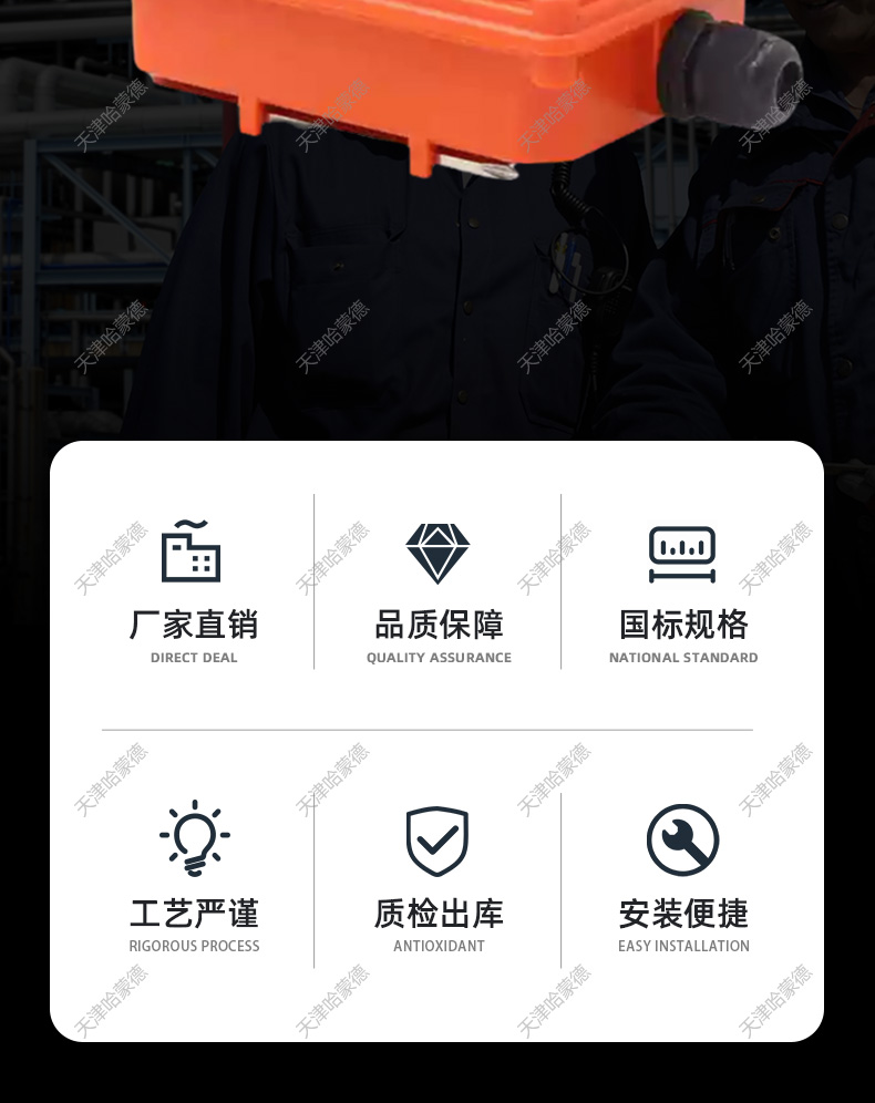 哈蒙德塑料电动执行器UPVC球阀蝶阀控制器电动装置AC220V DC24V.jpg