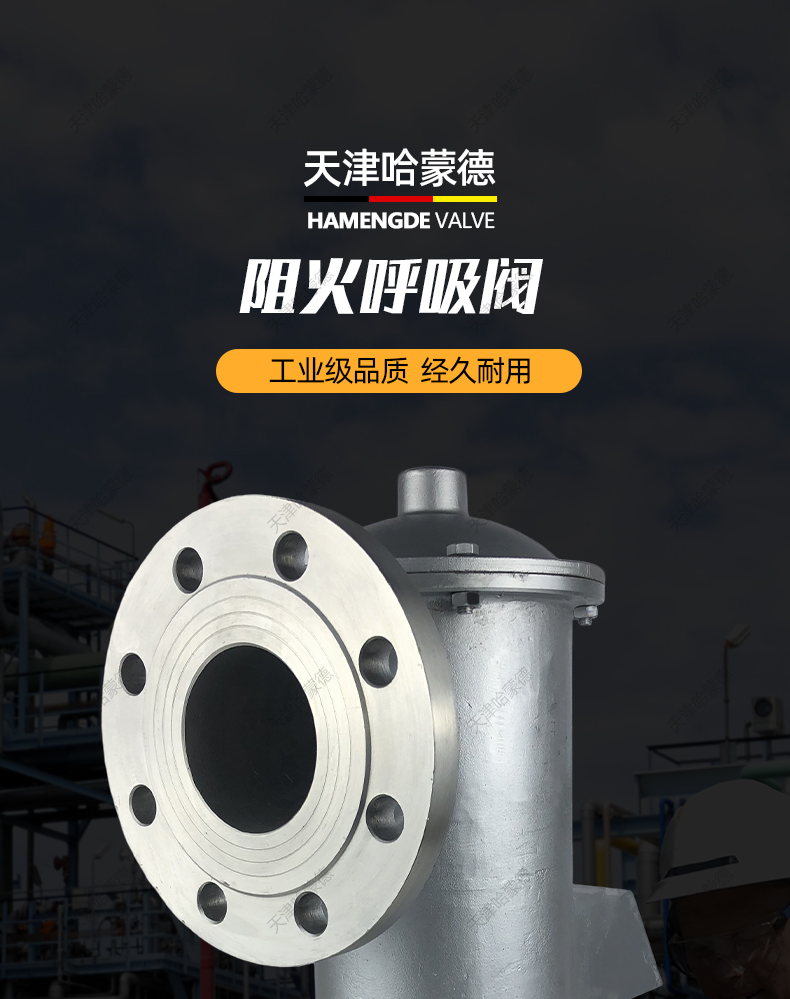 哈蒙德HXF4带呼出接管阻火呼吸阀防爆呼吸阀铸钢304不锈钢呼吸阀.jpg