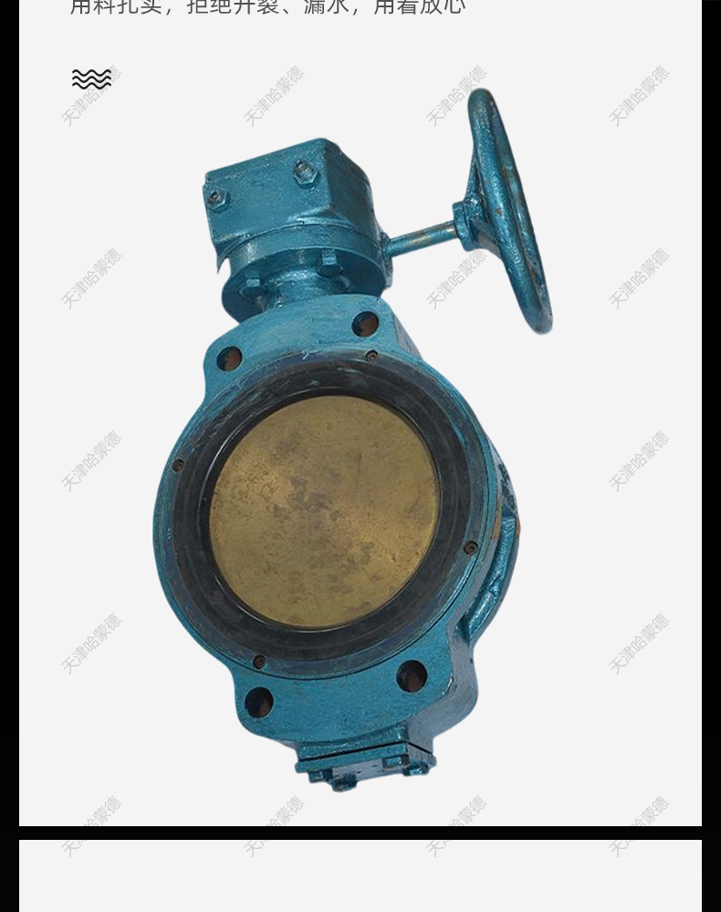 哈蒙德船用涡轮对夹式双偏心蝶阀GB/T3037带船检证书蜗杆手动蝶阀.jpg
