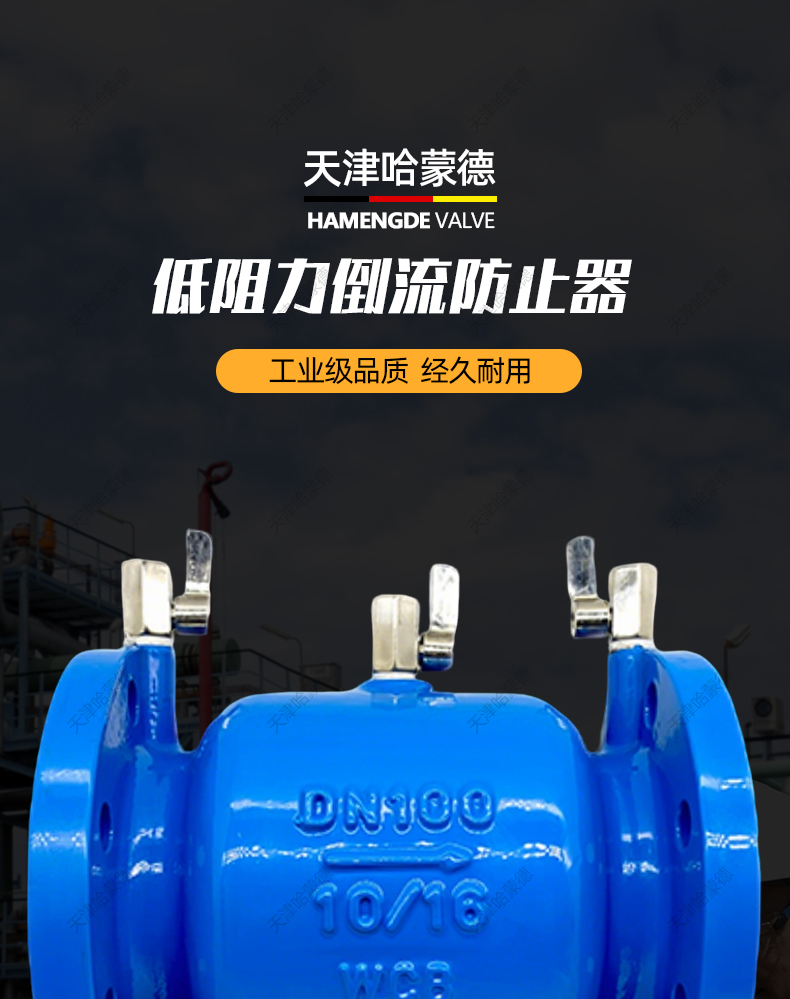 哈蒙德LHS743X16C直流式低阻力倒流防止器铸钢防污隔断阀逆流阀.jpg