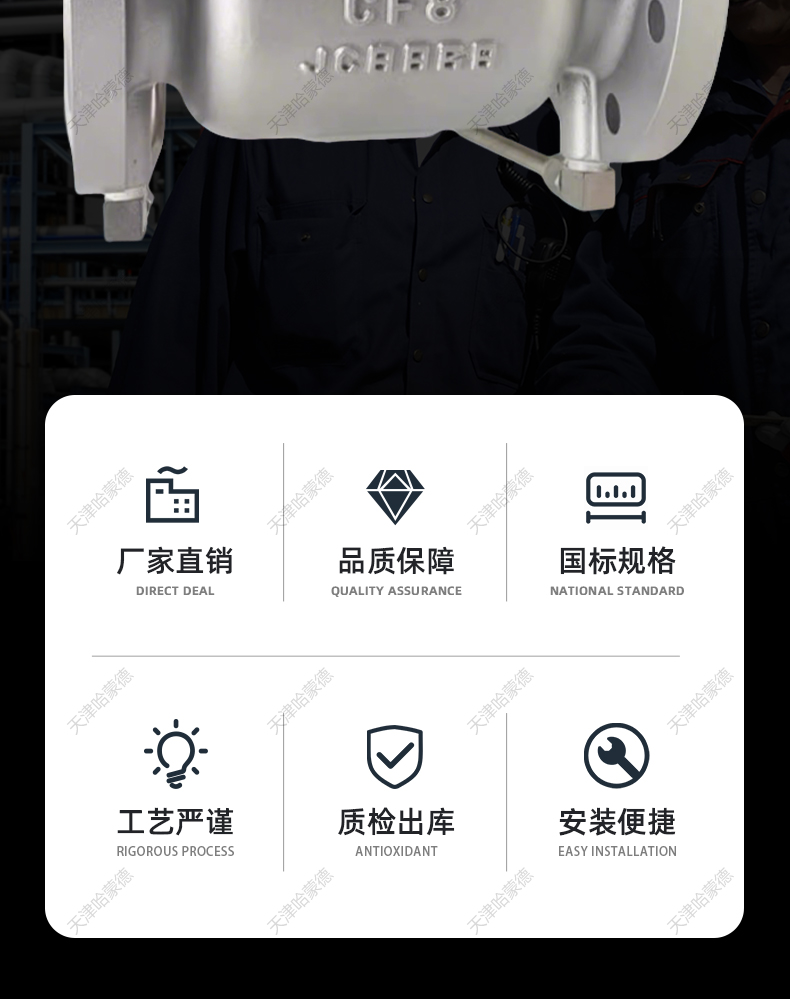 哈蒙德LHS743X16P 304不锈钢低阻力倒流防止器单向防回流止回阀.jpg