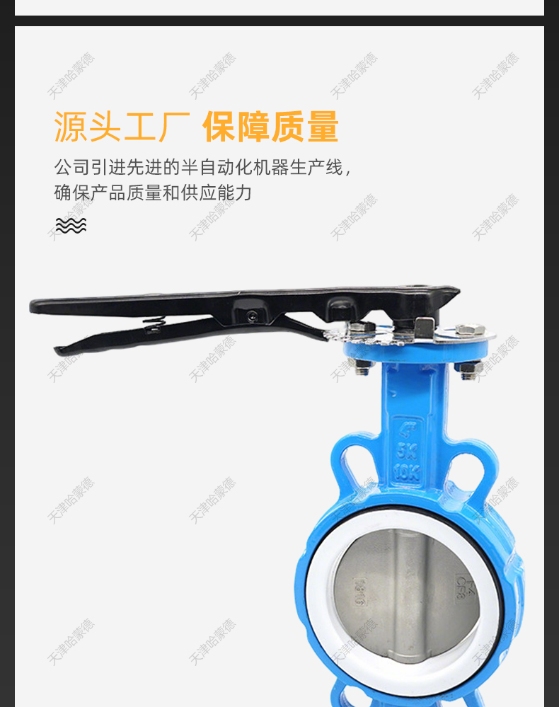哈蒙德D71F16Q手动手柄蝶阀对夹球墨铸铁304四氟不锈钢板DN50 80.jpg