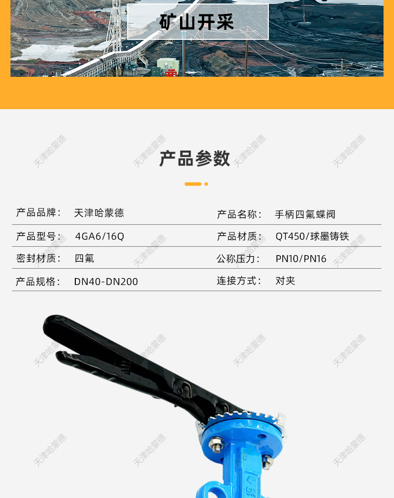 哈蒙德D71F16Q手动手柄蝶阀对夹球墨铸铁304四氟不锈钢板DN50 80.jpg