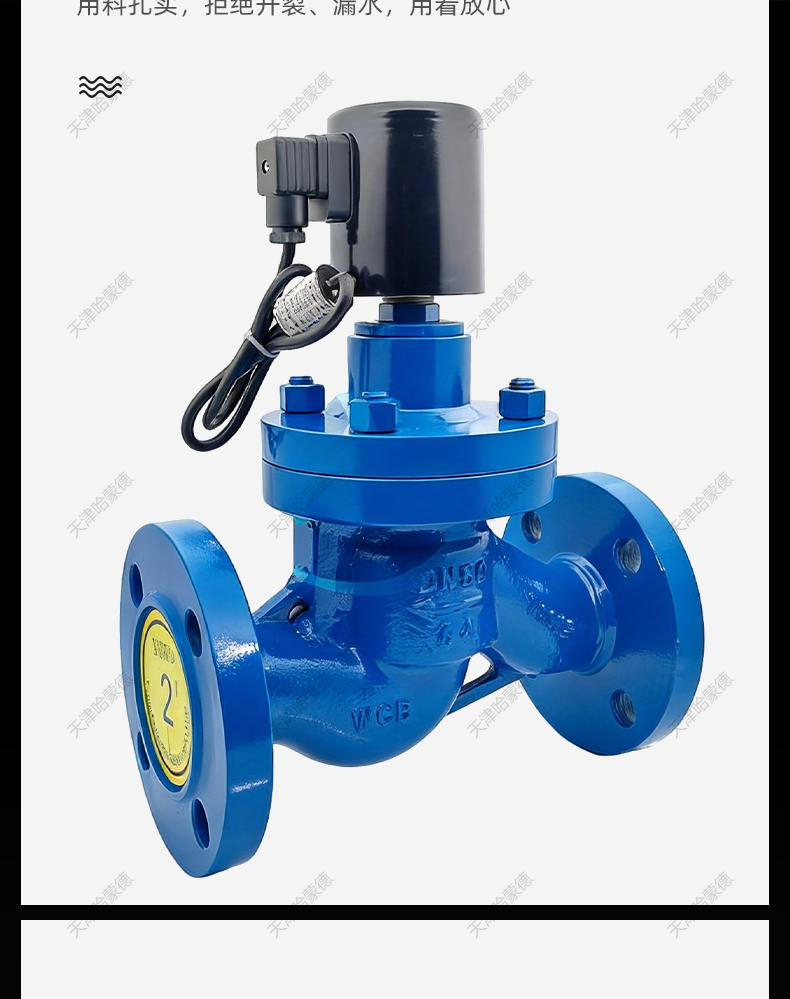 哈蒙德ZCZP高压常闭法兰高温电磁阀6.4MPa水蒸汽油开关阀DN25 40.jpg