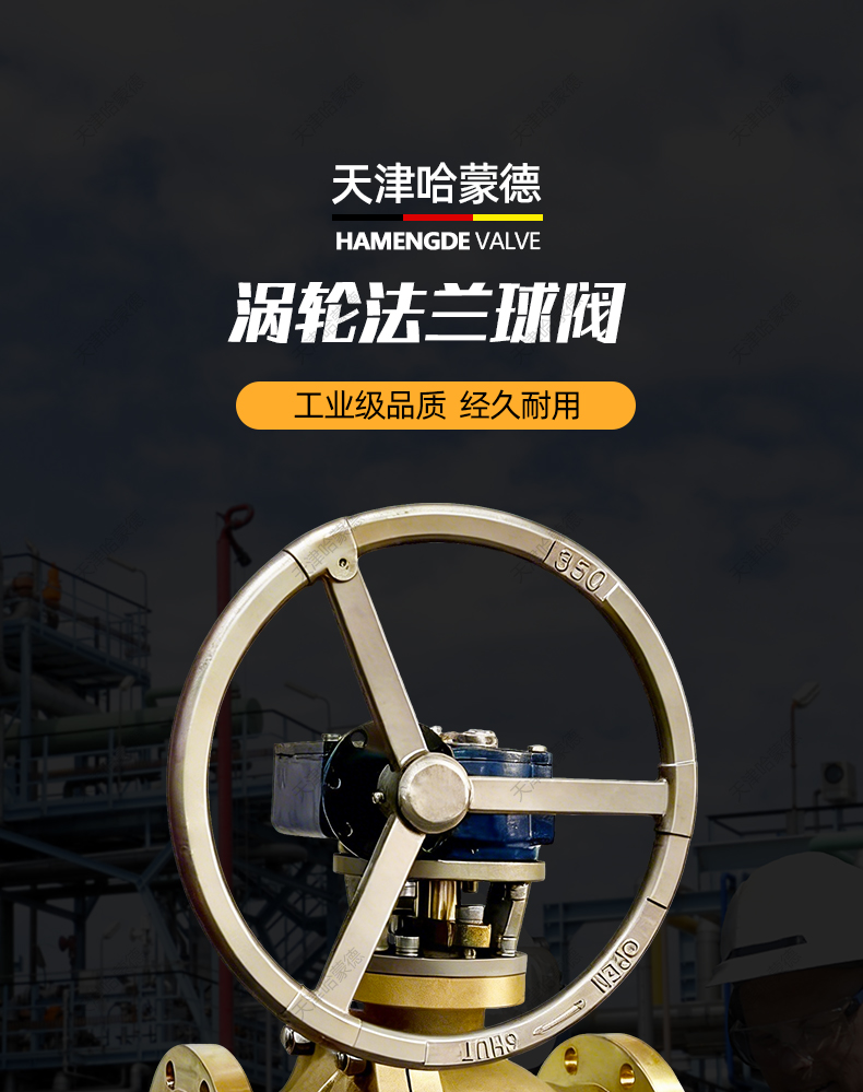 哈蒙德美标镍铝青铜C95800涡轮球阀Q341F-150LBT-6法兰连接海水.jpg